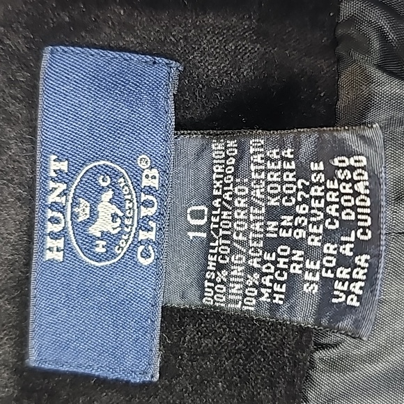 Vintage Hunt Club Office Wear Business Casual Black Velvet Blazer Jacket, 10 - Picture 6 of 8